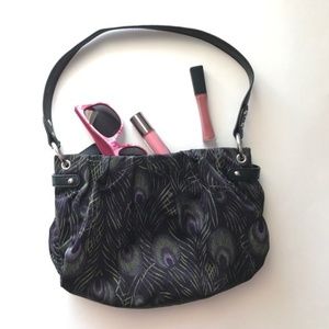 Apt. 9 Hobo Style Purse with Feathers